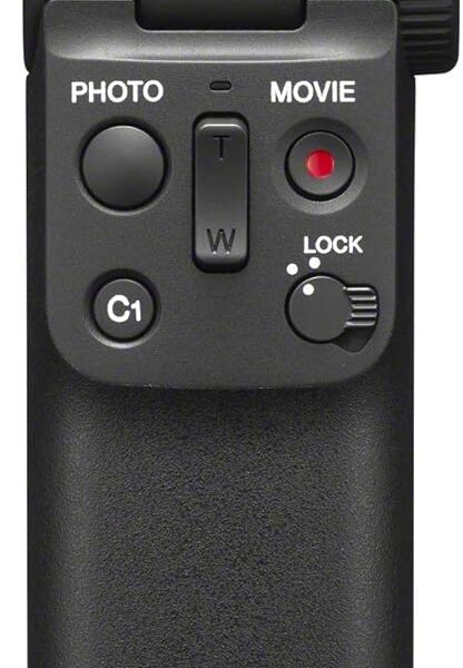 Sony Wireless Bluetooth Shooting Grip and Tripod for still and video, ideal for vlogging (GP-VPT2BT), Black, 3.38 x 3.13 x 8.5 inches